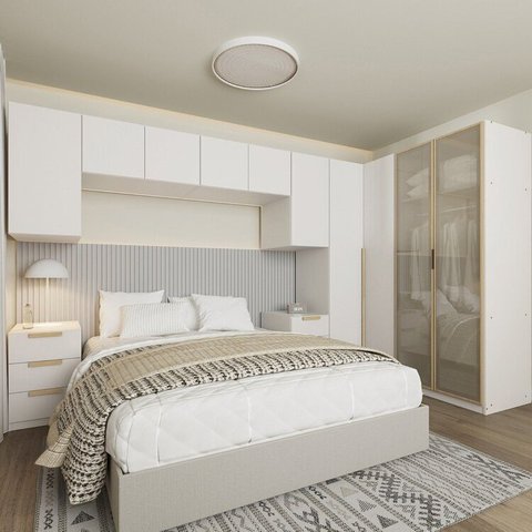 Guarda-roupa Modulado de Canto 8 Peças 10 Portas Jade CabeCasa MadeiraOriginals