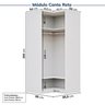 Guarda-roupa Modulado de Canto 8 Peças 10 Portas Jade CabeCasa MadeiraMadeira - 12