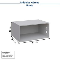 Guarda-Roupa Modulado de Canto 8 Peças 10 Portas com 2 Portas Reflecta Jade Cabecasa Madeiramadeira - 13