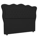 Ver imagem 1 de Cabeceira Casal King Cama Box 195cm Oregon I02 Linho Preto - Mpozenato