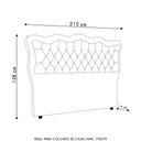 Ver imagem 4 de Cabeceira Casal King Cama Box 195cm Oregon I02 Linho Preto - Mpozenato