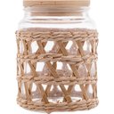 Ver imagem 5 de 2 Potes Herméticos Vidro com Sisal Tampa Madeira Wolff 750ml Porta Mantimentos