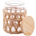 Ver imagem 7 de 2 Potes Herméticos Vidro com Sisal Tampa Madeira Wolff 750ml Porta Mantimentos