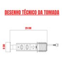 Ver imagem 2 de Torre de Tomadas Multiplug com 3 Tomadas Preto