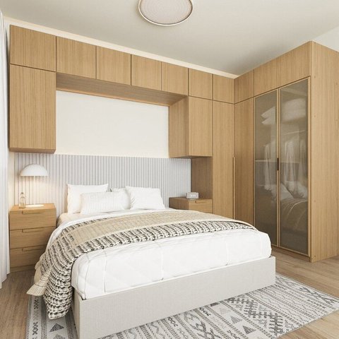 Guarda-roupa Modulado de Canto 12 Peças 16 Portas Jade CabeCasa MadeiraOriginals