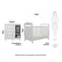 Ver imagem 4 de Quarto de Bebê com Berço Americano e Cômoda 1 Porta Nina Espresso Móveis Branco/Brilho