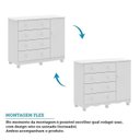 Ver imagem 7 de Quarto de Bebê com Berço Americano e Cômoda 1 Porta Nina Espresso Móveis