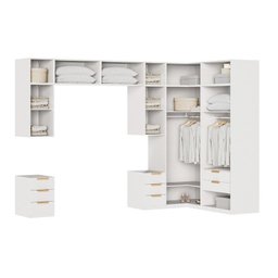 Guarda-roupa Modulado de Canto 12 Peças 16 Portas Jade CabeCasa MadeiraMadeira - 5