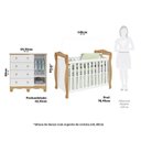 Ver imagem 4 de Quarto de Bebê com Berço Americano e Cômoda 1 Porta Nina Espresso Móveis Branco/Brilho/Amêndoa