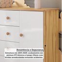 Ver mais imagens de Quarto de Bebê com Berço Americano e Cômoda 1 Porta Nina Espresso Móveis Branco/Brilho/Amêndoa