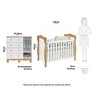Quarto de Bebê com Berço Americano e Cômoda 1 Porta Nina Espresso Móveis - 3