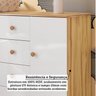 Quarto de Bebê com Berço Americano e Cômoda 1 Porta Nina Espresso Móveis - 7