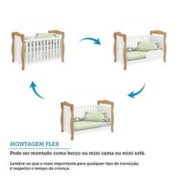 Quarto de Bebê com Berço Americano e Cômoda 1 Porta Nina Espresso Móveis - 5