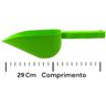 24x Pá Dosadora com Dreno para Gelo Cereal Ração Grão Jardinagem 500ml - Verde - 2