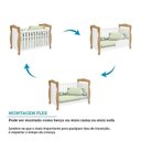 Ver imagem 6 de Quarto de Bebê Completo Berço 3 em 1, Guarda-roupa 3 Portas e Cômoda 100% MDF Nina Espresso Móveis