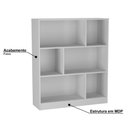 Ver imagem 7 de Conjunto para Escritório Mesa e Estante Nova Mobile Mel e Preto