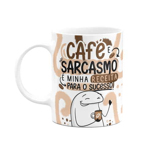 Caneca Divertida Flork - Café e Sarcasmo