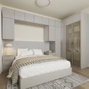 Ver imagem 1 de Guarda-Roupa Planejado de Canto 12 Peças 16 Portas Jade CabeCasa MadeiraOriginals Cinza/Urbano/Avelã