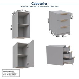 Guarda-roupa Modulado de Canto 12 Peças 16 Portas Jade CabeCasa MadeiraMadeira - 14