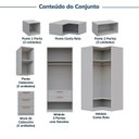 Ver imagem 4 de Guarda-Roupa Planejado de Canto 12 Peças 16 Portas Jade CabeCasa MadeiraOriginals Cinza/Urbano/Avelã