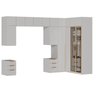 Guarda-roupa Modulado de Canto 12 Peças 16 Portas Jade CabeCasa MadeiraOriginals - 18
