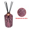 Kit Saboneteira e Aromatizador Difusor de Vidro Lavabo UZ Utilidades Rosa - 330ml - 4