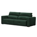 Ver imagem 5 de Sofá Decorativo Monica 3 Lugares Sala de Estar 252cm Reclinável e Retrátil Couro Verde Esmeralda Bri