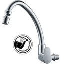 Ver imagem 2 de Torneira de Cozinha Herc Abs Cromada Bica Móvel Parede:cromada/brilhante