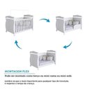 Ver imagem 6 de Quarto de Bebê com Guarda-Roupa 4 Portas e Berço Minicama 100% MDF Nina Espresso Móveis Branco/Brilho