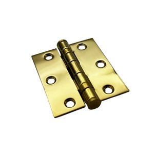 Kit 5 Dobradiça Dourada Inox 304 Reforçada – Pino Blindado e Parafusos Inclusos