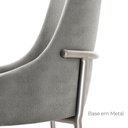 Ver imagem 4 de Sala de Jantar Mesa Selene com 4 Cadeiras Moderna Mobilia Luna/cinamomo Imbuia/prata