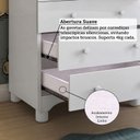 Ver imagem 7 de Quarto Infantil com Guarda-Roupa 4 Portas e Cômoda 1 Porta 100% MDF Mimo Espresso Móveis Branco/Brilho