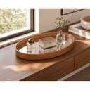 Ver imagem 2 de Bandeja Oval 45cm em MDF com Espelho Topazio Média Oona Design Mel