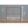 Cabeceira de Ferro Sensação para cama de Casal - Fixação no box - 3