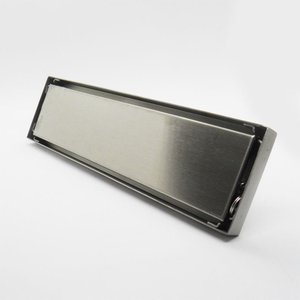 Ralo Invisivel Linear 30cm Inox Canto Anti Odor Anti Insetos Tampa Banheiro