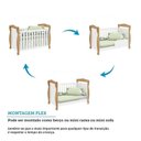 Ver imagem 6 de Quarto de Bebê Completo Berço 3 em 1, Guarda Roupa e Cômoda MDF Nina Espresso Móveis Branco/Amêndoa