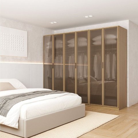 Guarda-roupa Modulado 3 Peças 6 Portas Jade CabeCasa MadeiraOriginals