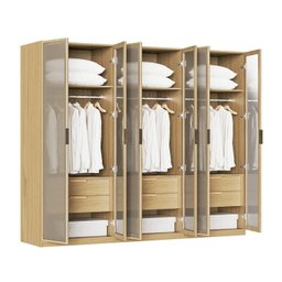 Guarda-roupa Modulado 3 Peças 6 Portas Jade CabeCasa MadeiraMadeira - 5