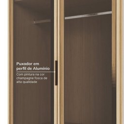 Guarda-roupa Modulado 3 Peças 6 Portas Jade CabeCasa MadeiraMadeira - 6
