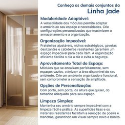 Guarda-roupa Modulado 3 Peças 6 Portas Jade CabeCasa MadeiraMadeira - 12