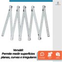 Ver imagem 3 de Metro Régua Dobrável em Madeira com Escala Métrica 2 Metros - Starfer