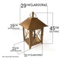 Ver imagem 2 de Lanterna Artesanal Iluminação Bom Preço Direto da Fábrica - Dourado