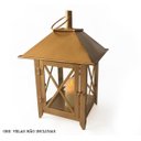 Ver imagem 1 de Lanterna Artesanal Iluminação Bom Preço Direto da Fábrica - Dourado