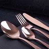 Jogo Talheres Mesa Faqueiro 24 Pçs Rose Gold Berlinger Haus - 8