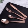 Jogo Talheres Mesa Faqueiro 24 Pçs Rose Gold Berlinger Haus - 9