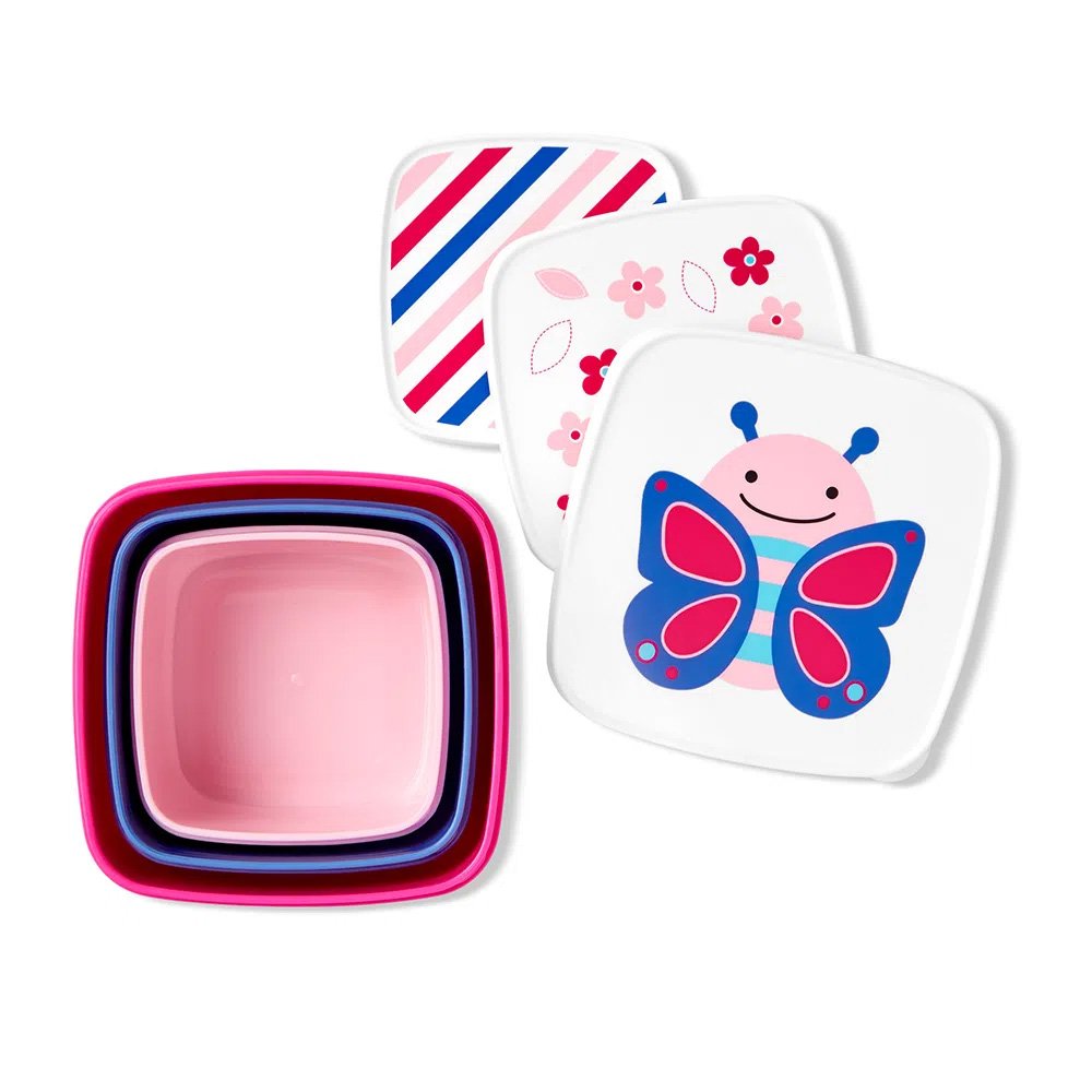 Kit 3 Potes Snack Borboleta Skip Hop - 1