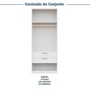 Ver imagem 4 de Guarda-Roupa Planejado 3 Peças 6 Portas Jade CabeCasa MadeiraOriginals Branco/Fosco/Avelã
