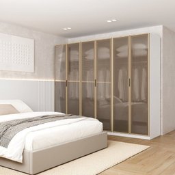 Guarda-roupa Modulado 3 Peças 6 Portas Jade CabeCasa MadeiraMadeira - 1