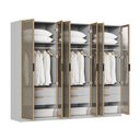 Ver imagem 5 de Guarda-Roupa Planejado 3 Peças 6 Portas Jade CabeCasa MadeiraOriginals Cinza/Urbano/Avelã