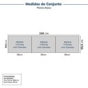 Ver imagem 2 de Guarda-Roupa Planejado 3 Peças 6 Portas Jade CabeCasa MadeiraOriginals Cinza/Urbano/Avelã